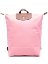 Longchamp Medium Le Pliage Backpack In 粉色