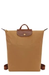 Longchamp Medium Le Pliage Backpack In Brown