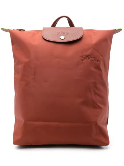 Longchamp Medium Le Pliage Backpack In Brown