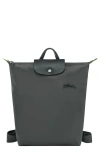 Longchamp Medium Le Pliage Backpack In Gray