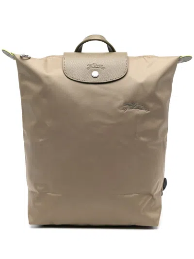 Longchamp Medium Le Pliage Backpack In Green