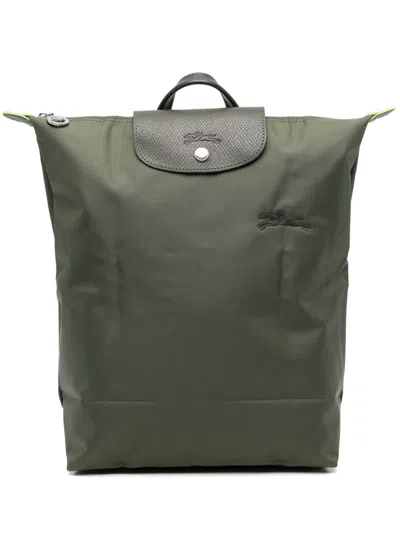 Longchamp Medium Le Pliage Backpack In Green