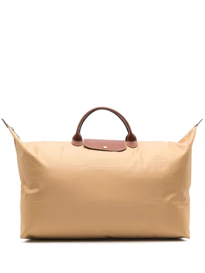 Longchamp Medium Le Pliage Holdall In Neutrals