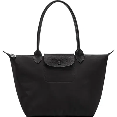 Longchamp Medium Le Pliage One Nylon Shoulder Tote In Purple