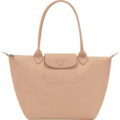 Longchamp Medium Le Pliage One Nylon Shoulder Tote In Brown