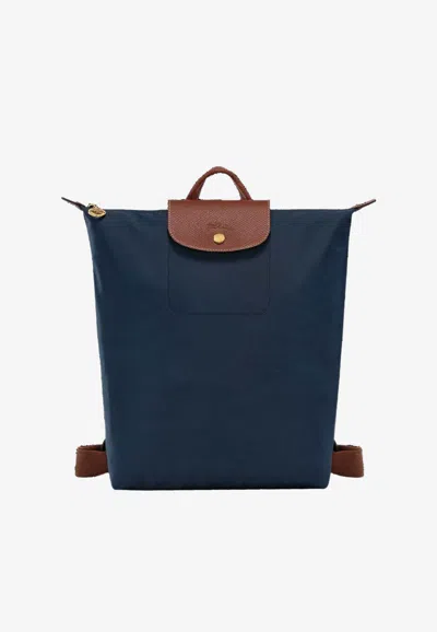 Longchamp Medium Le Pliage Original Backpack In Blue