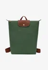 Longchamp Medium Le Pliage Original Backpack In Green