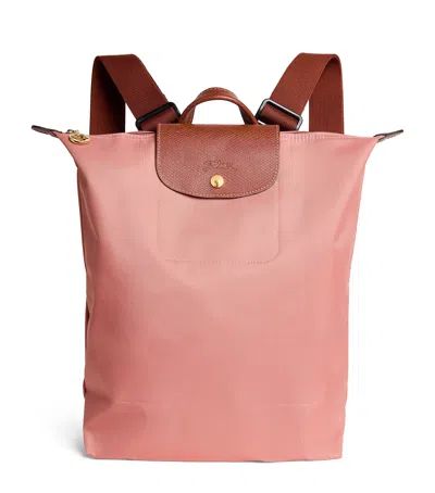 Longchamp Medium Le Pliage Original Backpack In Pink