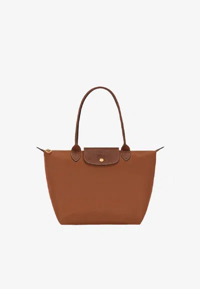 Longchamp Medium Le Pliage Original Bag In Brown