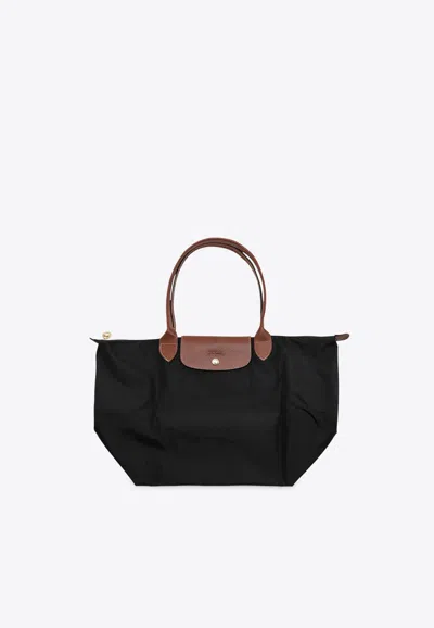 Longchamp Medium Le Pliage Original Tote Bag In Black