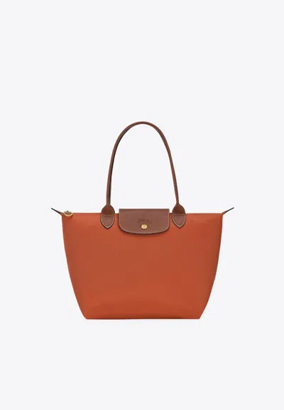 Longchamp Medium Le Pliage Original Tote Bag In Brown