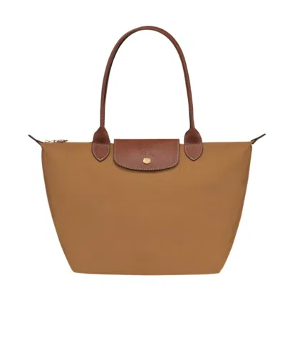 Longchamp Medium Le Pliage Original Tote Bag In Brown