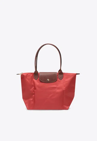 Longchamp Medium Le Pliage Original Tote Bag In Red