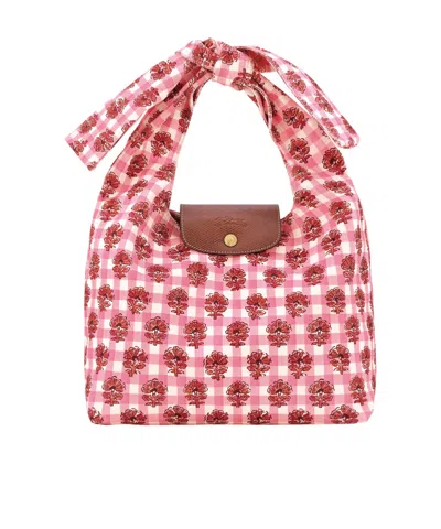Longchamp Medium Le Pliage Shoulder Bag In Pink
