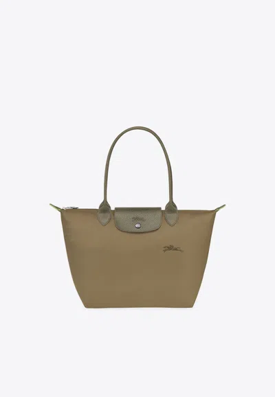 Longchamp Medium Le Pliage Tote Bag In Green