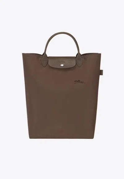 Longchamp Medium Le Pliage Tote Bag In Brown