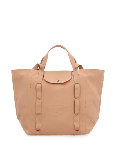 Longchamp Medium Le Pliage Tote Bag In Orange