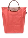 Longchamp Medium Le Pliage Tote Bag In Red