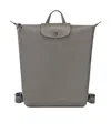 Longchamp Le Pliage Xtra M Leather Backpack In Gray