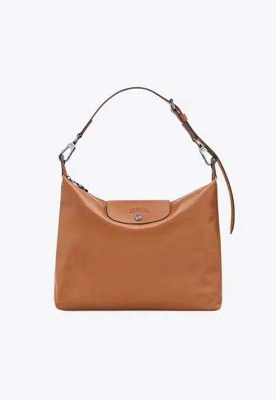 Longchamp Medium Le Pliage Xtra Hobo Shoulder Bag In Brown