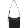 Longchamp Medium Le Pliage Xtra Leather Shoulder Bag In Black