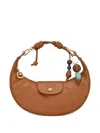 Longchamp "xtra Fold" Shoulder Bag M In Brown