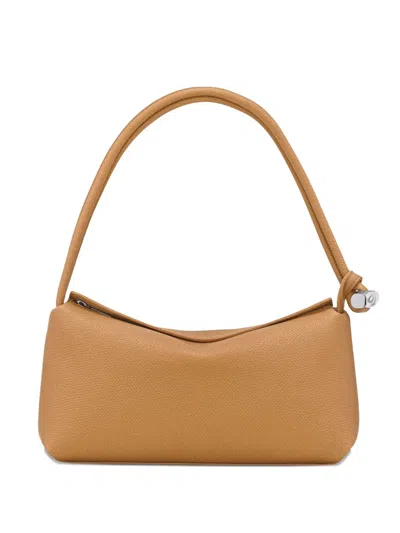 Longchamp Medium Le Roseau Shoulder Bag In Brown