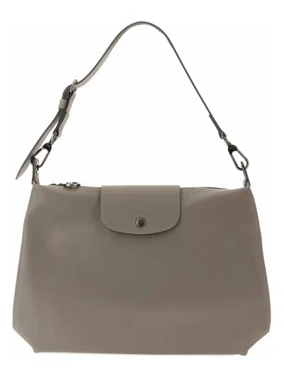 Longchamp Medium Leather Hobo Shoulder Handbag In Pink