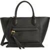 Longchamp Medium Mailbox Leather Top Handle Bag In Black