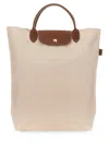 Longchamp Medium Cabas Replay Recycled Canvas Tote