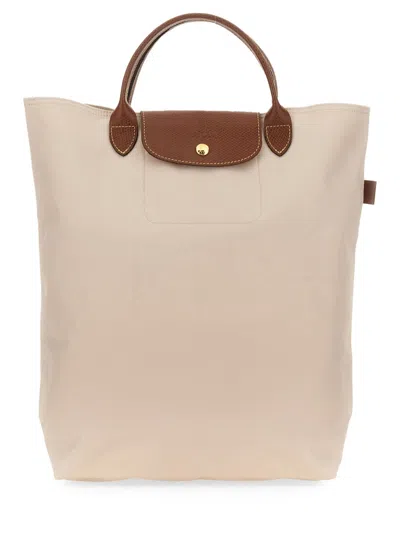 Longchamp Medium Cabas Replay Recycled Canvas Tote In Paper