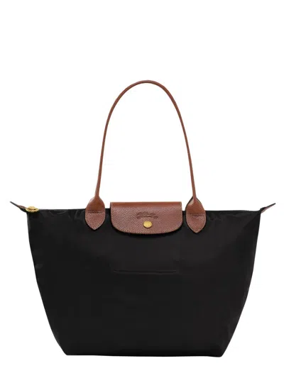 Longchamp Medium Travel Shoulder Bag In Black