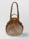 Longchamp Le Plaige Filet Bag In Brown