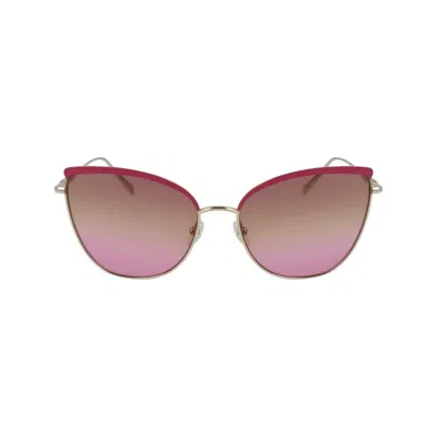 Longchamp Metal Women's Sunglasses In Gold
