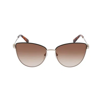Longchamp Metal Women's Sunglasses In Gold