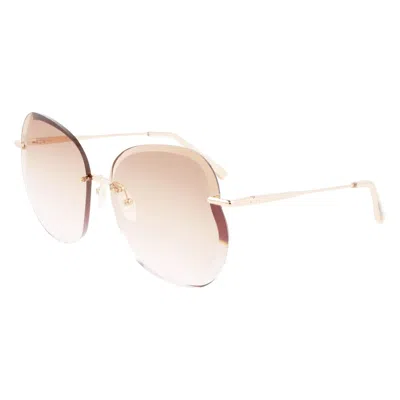 Longchamp Metal Women's Sunglasses In Gold