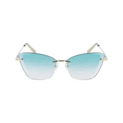 Longchamp Metal Women's Sunglasses In Gold