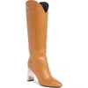 Longchamp Metallic Heel Western Boot In Multi
