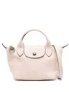Longchamp Le Pliage Xtra Leather Bag With Shoulder Strap In Pink