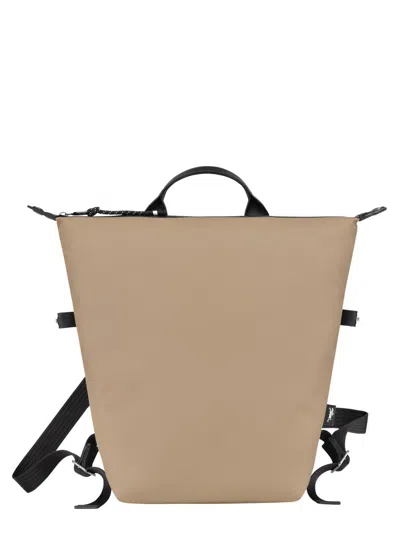 Longchamp Mini Everyday Backpack - 38 Cm X 32 Cm X 14 Cm In Sand