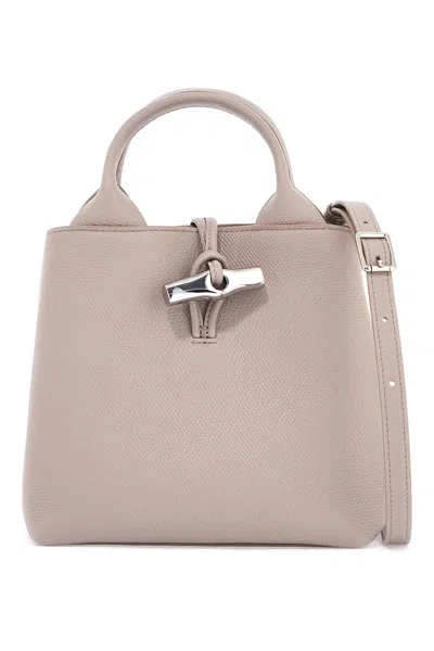 Longchamp Mini Handbag With Bamboo Fastening In Black