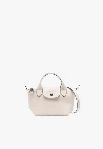 Longchamp Mini Le Pliage Energy Top Handle Bag In White