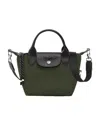 Longchamp Le Pliage Energy Xs Green Handbag With Adjustable And Removable Shoulder Strap In Tech Fabric Woman In Black