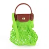 Longchamp Mini Le Pliage Filet Mesh Tote Bag In Green