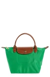 Longchamp 'mini Le Pliage' Handbag In Green