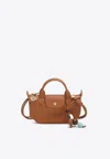 Longchamp Mini Le Pliage Leather Xtra Top Handle Bag