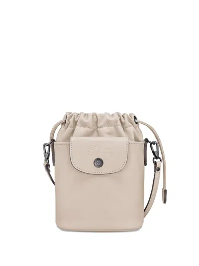 Longchamp Mini Le Pliage Xtra Bucket Bag In White