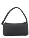 Longchamp Shoulder Bag Rectangular Shape Textured Surface Handle In Black