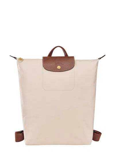 Longchamp Mini Pliable Backpack - 34 Cm X 28 Cm X 10 Cm In White