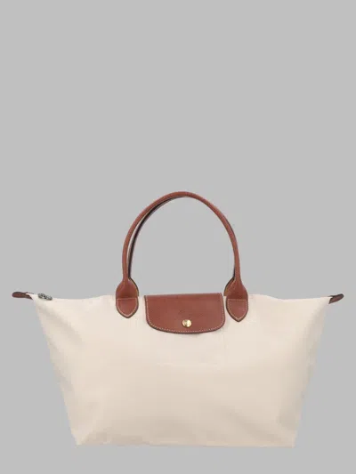 Longchamp Mini Shoulder Bag - 25 Cm X 33 Cm X 18 Cm In White